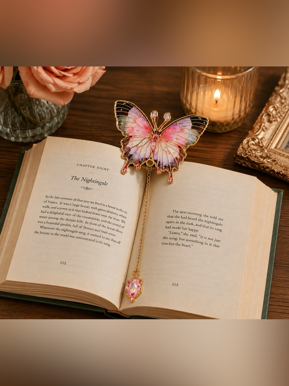 Metal Butterfly Bookmark Vintage Inspired New Gorgeous